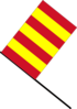 Yellow And Red Striped Flag Clip Art